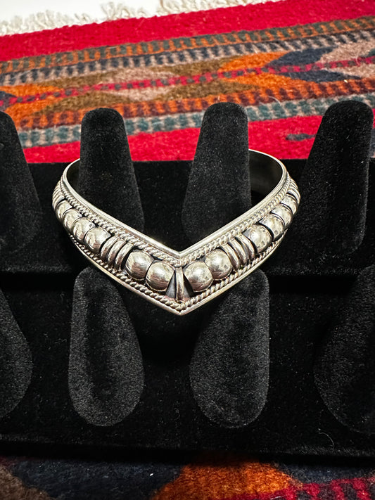 Sterling Silver 1/2" Radiator Wave Cuff Bracelet by Colton Charley