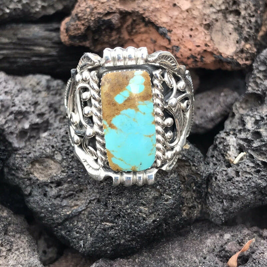 Beautiful Sterling Silver Royston Turquoise Ring