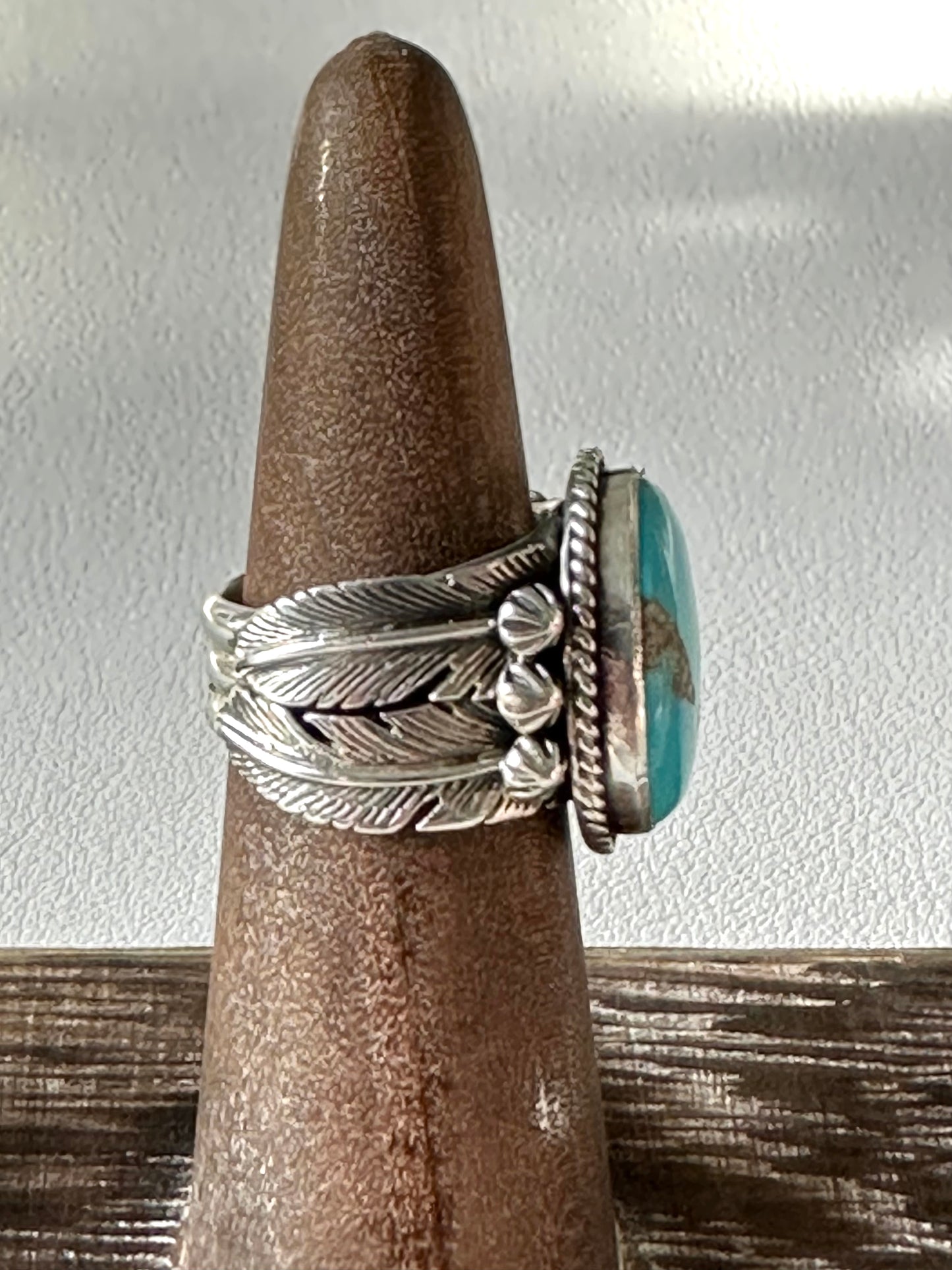 Turquoise and Sterling Silver Cuff Ring