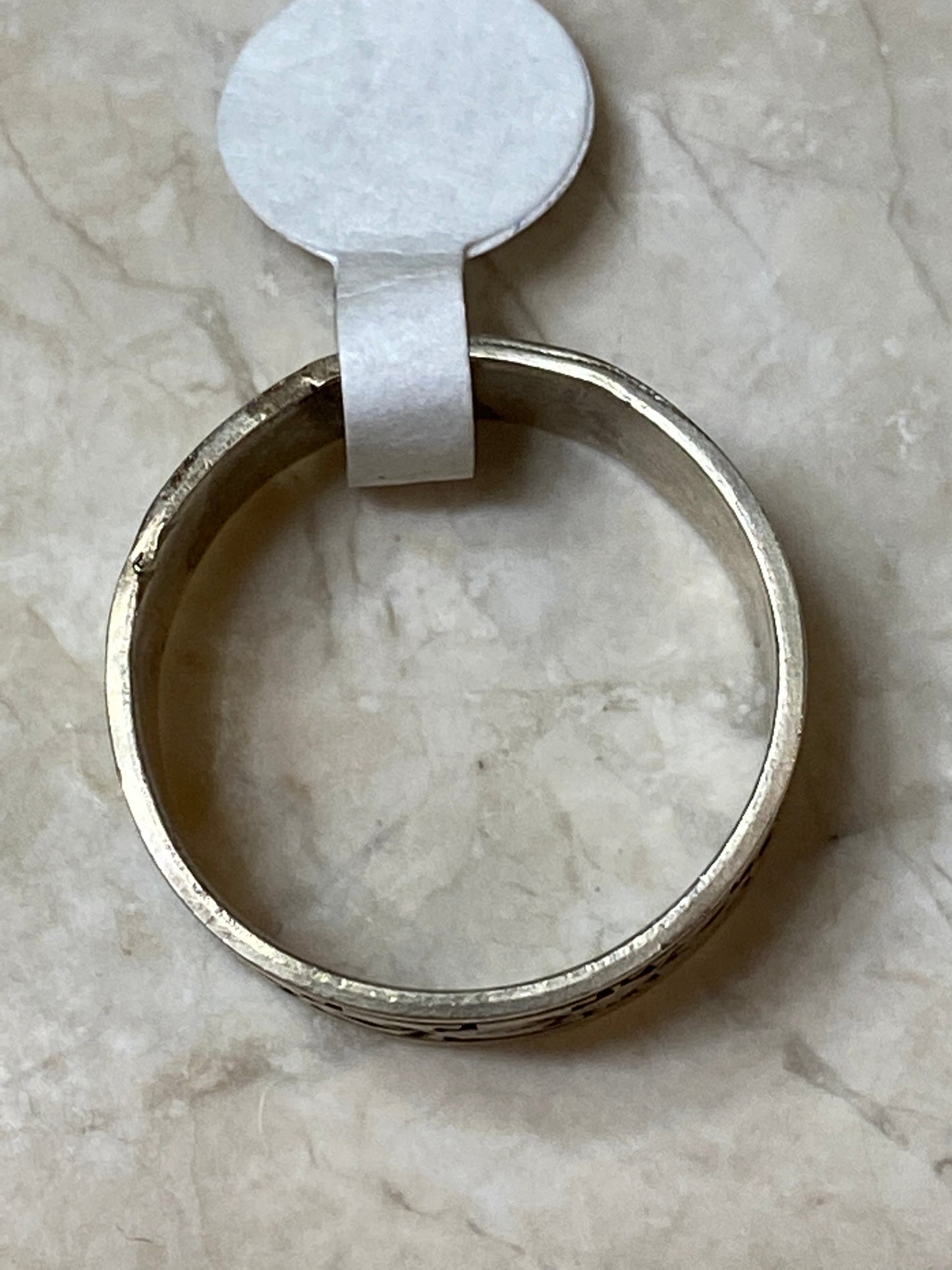 Sterling Silver Tribal Ring Size 9.5