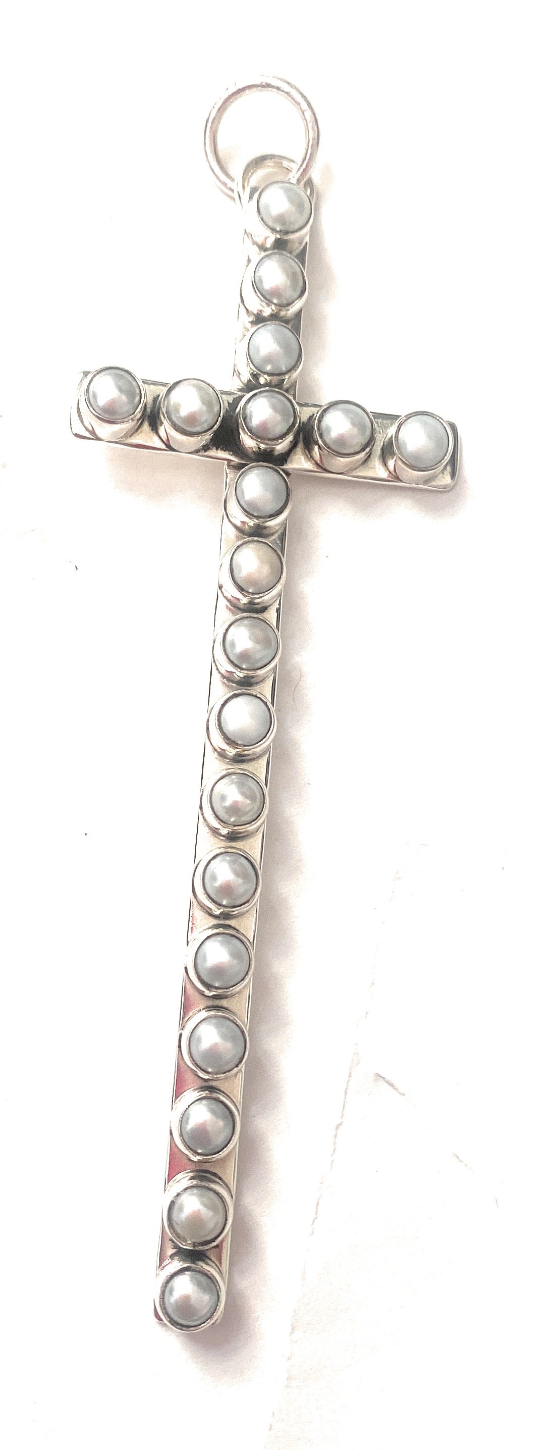 Beautiful Natural Pearl Cross Pendant