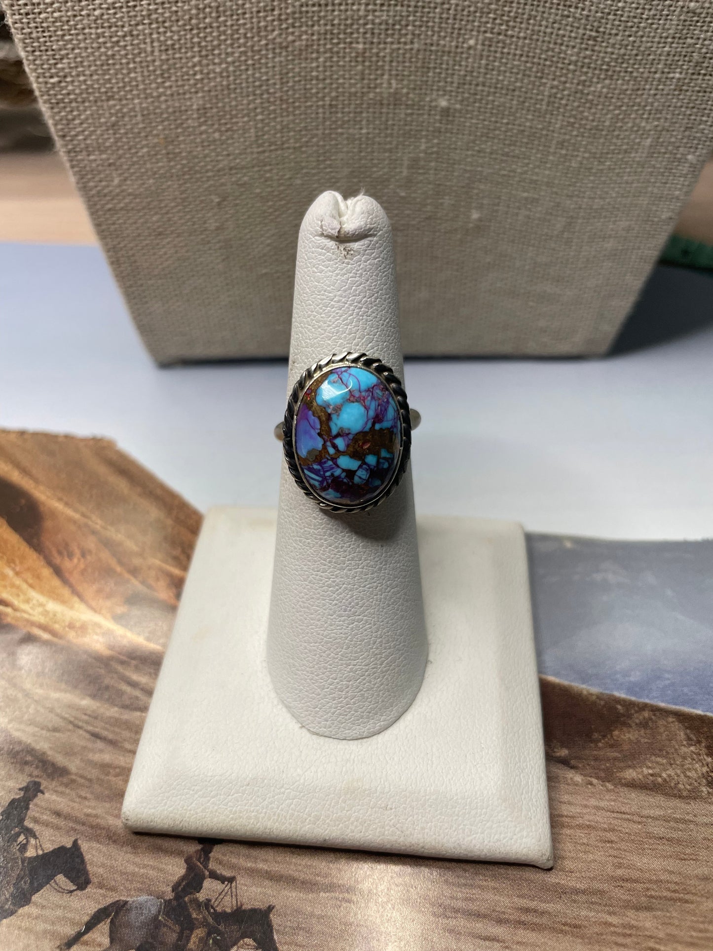 Navajo Purple Dream & Sterling Ring Size 6.5