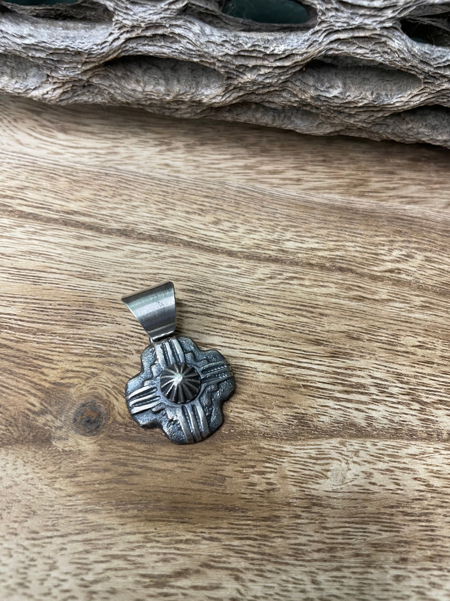 Navajo Sterling Silver Pendant By Chimney Butte